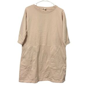 COS Pale Pink Sweatshirt Tunic Dress‎ XS